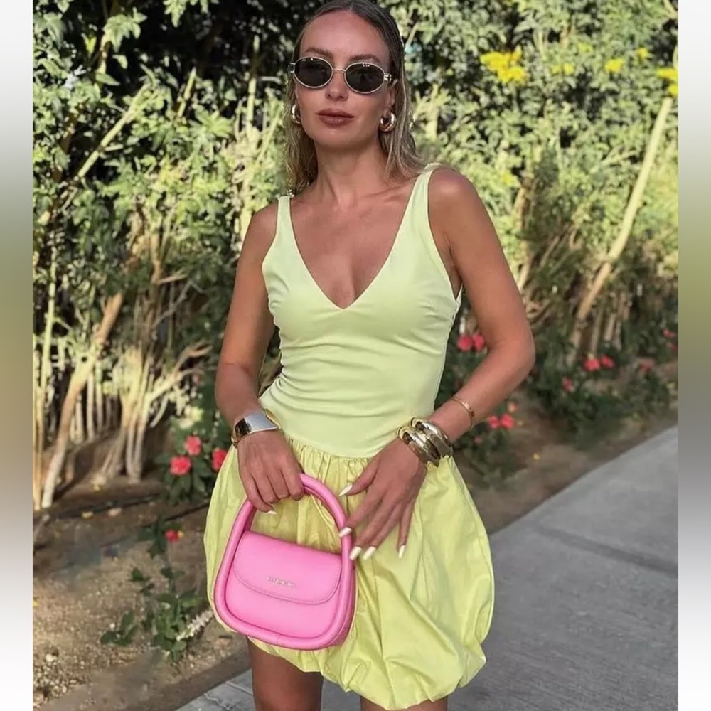 Zara Balloon Puff Mini Dress ⭐️